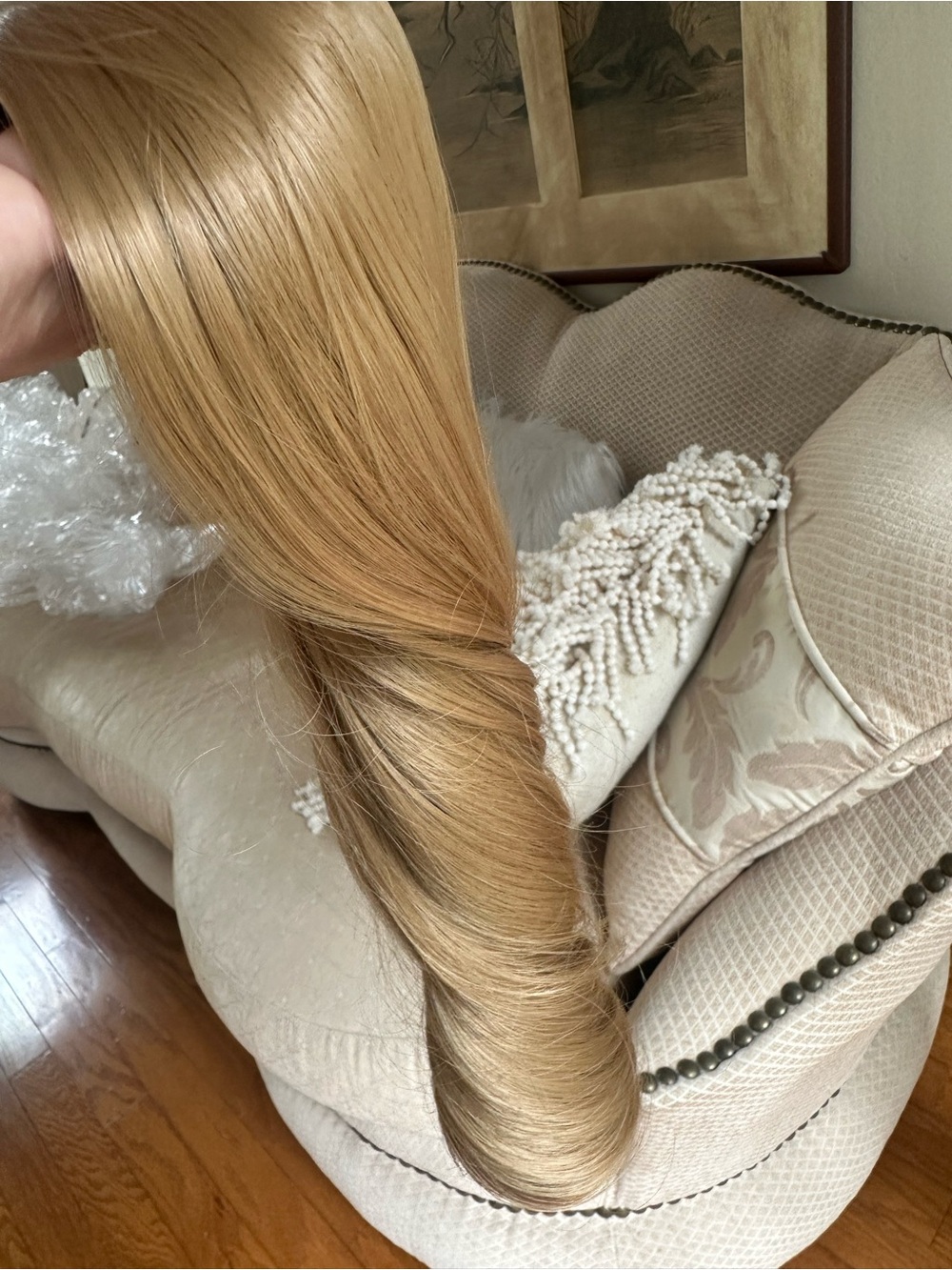 Blonde Premium Women’s Hair Extension - Smooth curly